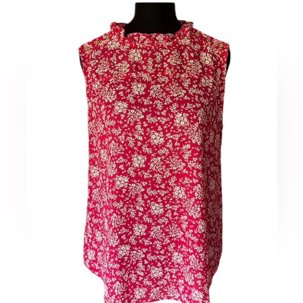 LOFT Outlet Floral Print Sleeveless Blouse sz small